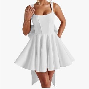 White Corset Style Dress